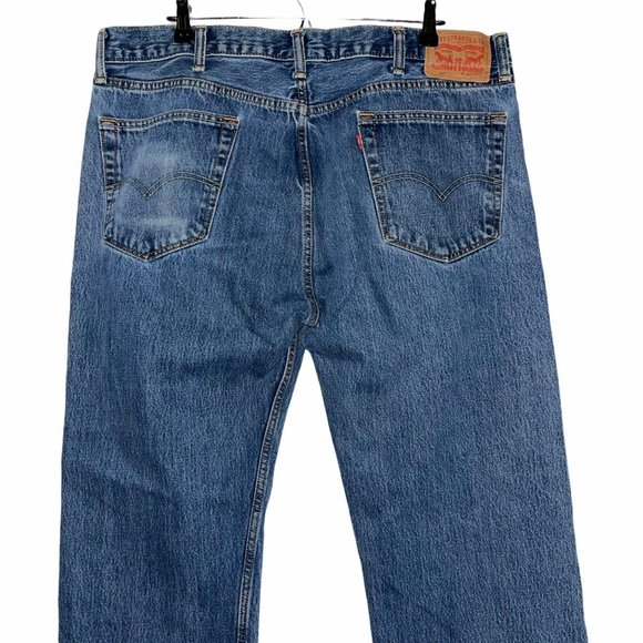 Levi's 505 Stitched Straight Leg Jeans 40 30 - Picture 6 of 7